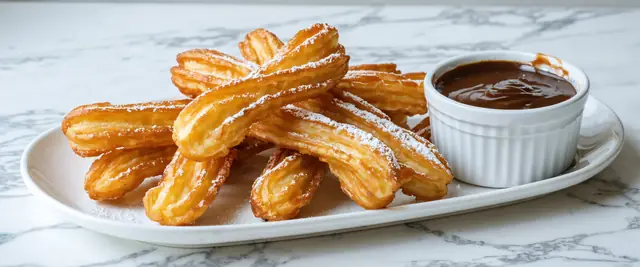 Churros with Chocolate Dipping Sauce