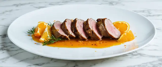Citrus-Infused Duck à L'Orange with Bay Leaves