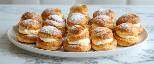 Classic Custard-Filled Pastry Puffs