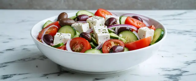 Classic Greek Salad Remix with Kalamata Olives