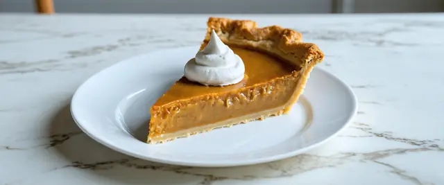 Pumpkin Pie with Whipped Cream