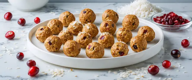 Coconut Cranberry Energy Bites