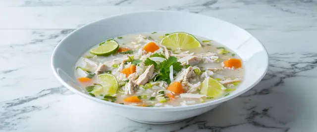 Coconut Lime Chicken and Rice Soup