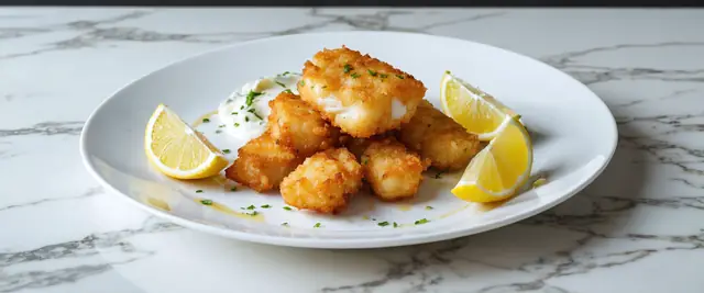 Cod with Garlic Sauce (Bakaliaros Skordalia)