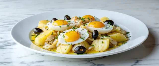 Cod with Potatoes and Eggs (Bacalhau à Gomes de Sá)