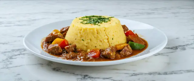 Cornmeal with Pork (Angu à Baiana)