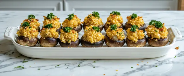 Couscous and Herb-Stuffed Mushrooms