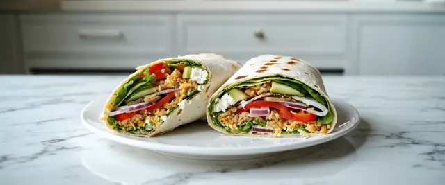 Couscous and Roasted Vegetable Wraps