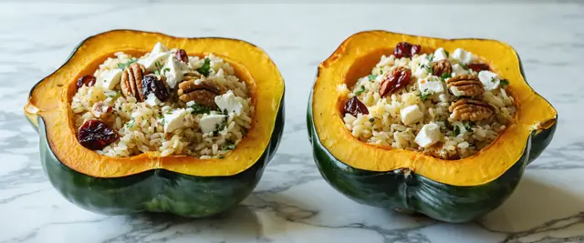Couscous-Stuffed Acorn Squash