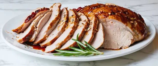 Cranberry Dijon Glazed Turkey Breast