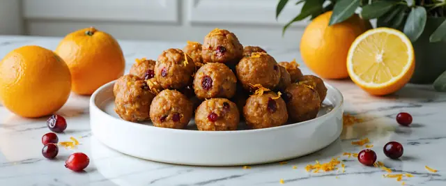 Cranberry Orange Protein Bites