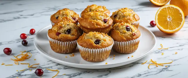 Cranberry Orange Quinoa Muffins