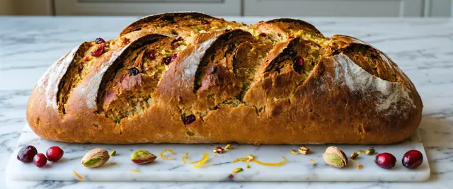 Cranberry Pistachio Spelt Loaf