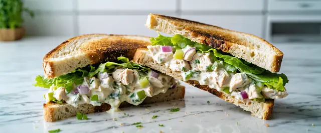 Creamy Chicken Salad Sandwiches with Dill