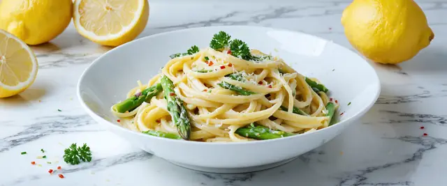 Creamy Lemon Asparagus Pasta