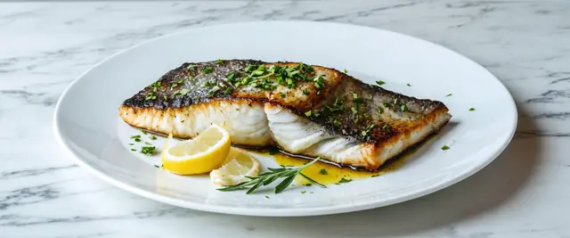 Crispy Pan-Seared Bass