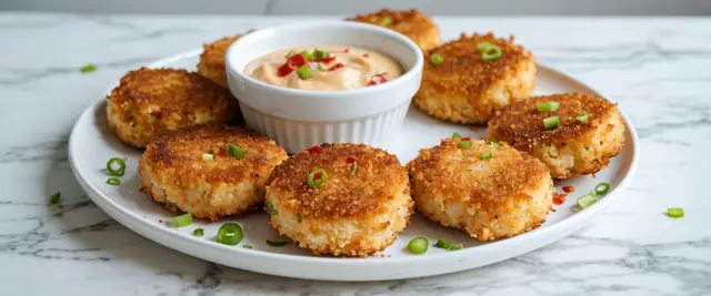 Crispy Tuna Cakes with Sriracha Mayo