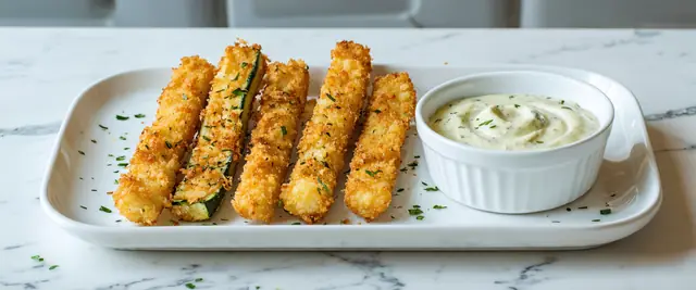 Crispy Zucchini Fries with Aioli