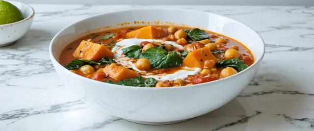 Crock Pot Vegan Sweet Potato and Chickpea Stew