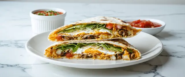 Crunchwraps with Beans and Cheese