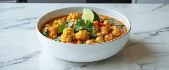 Curry Cauliflower and Chickpea Stew