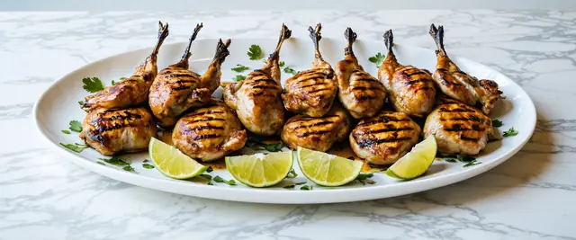 Curry Coconut Grilled Quail