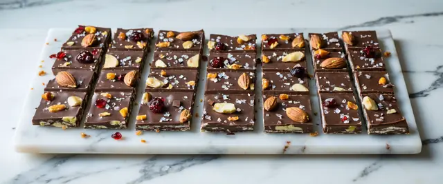 Dark Chocolate Bark with Seeds and Nuts