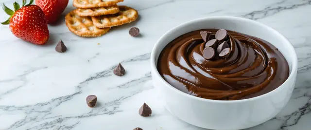 Decadent Dessert Hummus with Dark Chocolate