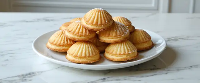 Delicate Vanilla Madeleines with Cardamom