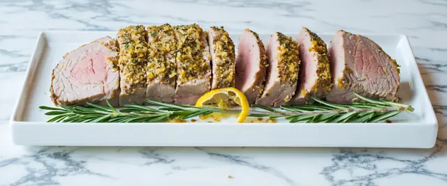 Dijon and Herb Crusted Pork Loin