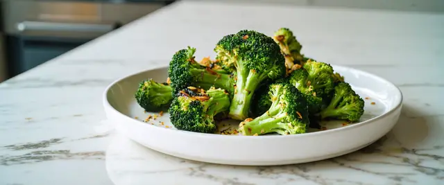 Dijon Mustard Glazed Grilled Broccoli