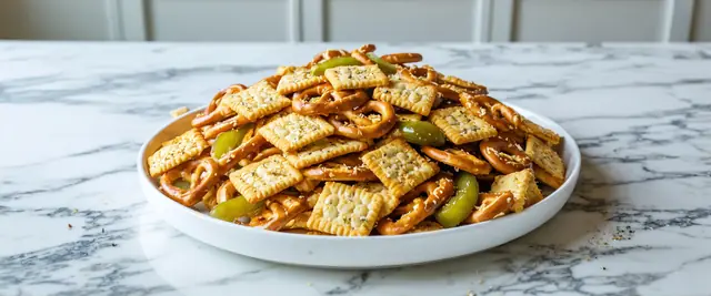 Dill Pickle Pretzel Party Mix