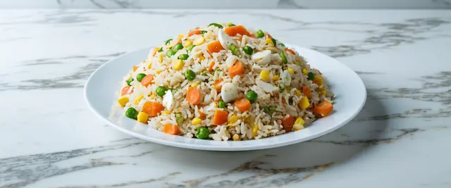 Easy Veggie Fried Rice with Mild Soy Sauce