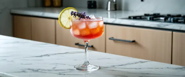 Elderflower Spritz with Lavender and Lemon