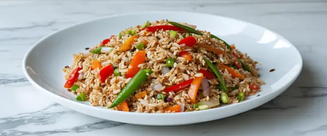 Farro and Vegetable Stir-Fry with Soy Sauce
