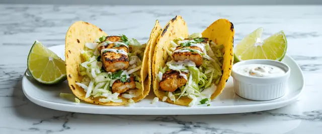 Fish Tacos with Cabbage Slaw