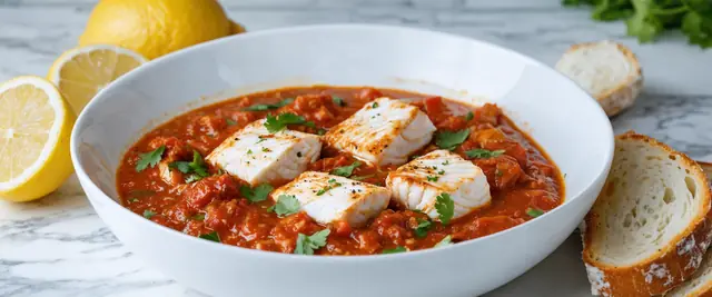 Fish with Tomatoes (Hout Bil Matisha)
