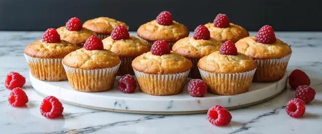 Flaxseed Raspberry Muffins