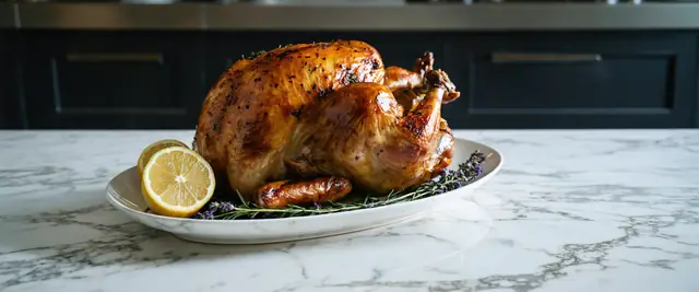 Fragrant Lavender Honey Roast Chicken