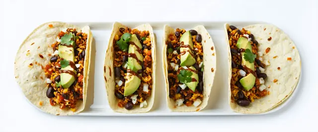 Freekeh Tacos with Chipotle Sauce and Avocado
