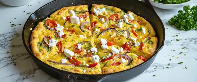 Freezer Friendly Roasted Vegetable Frittata