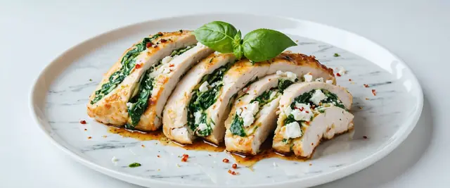 Freezer Friendly Spinach and Feta Stuffed Chicken