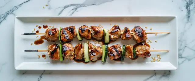 Freezer Friendly Yakitori Chicken Skewers