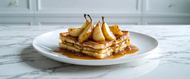 French Toast Casserole with Caramelized Pears