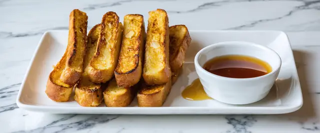 French Toast Sticks with Maple Syrup