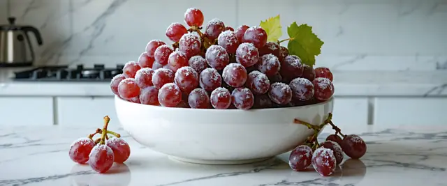 Frozen Grapes Dipped in Greek Yogurt