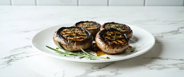 Garlic and Herb Grilled Portobello Mushrooms