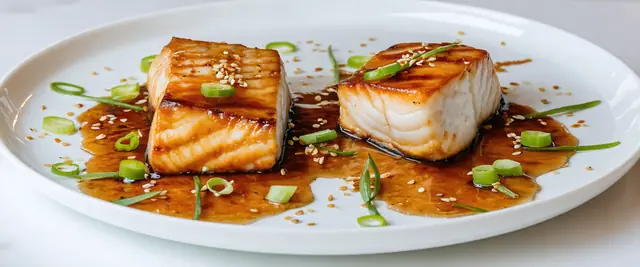 Ginger Soy Glazed Halibut