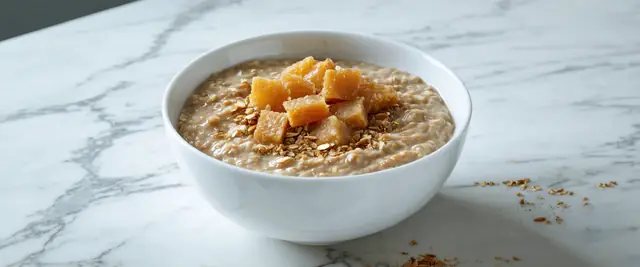 Gingerbread Cookie Overnight Oat Bowl