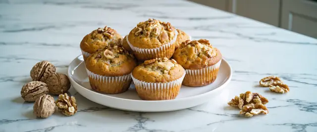 Gluten-Free Banana Walnut Muffins